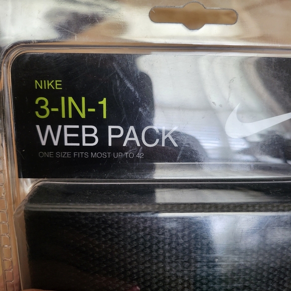 Nike 3-in-1 Web Pack Belts - Black, Gray, Blue NWT - Picture 3 of 6